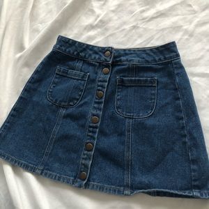 Brandy Melville Jean Skirt